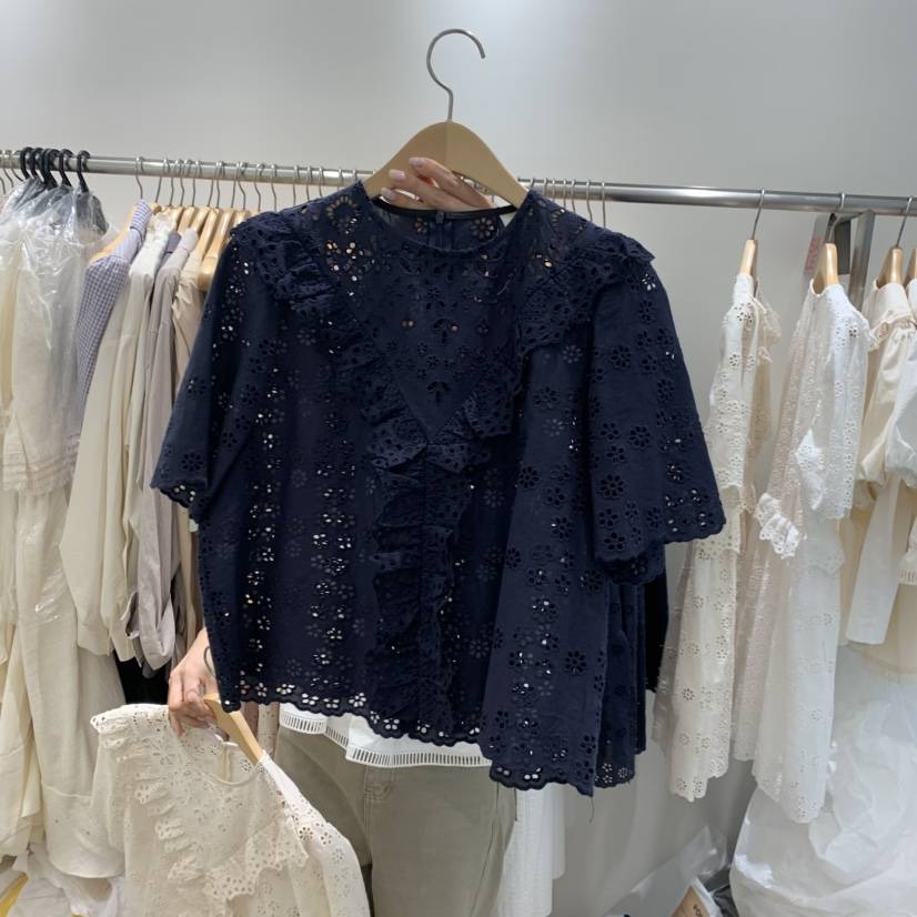 A韓國直郵女裝新品26春夏職業熱賣推薦休閑人氣襯衫蕾絲衫A STORE襯衫/蕾絲衫