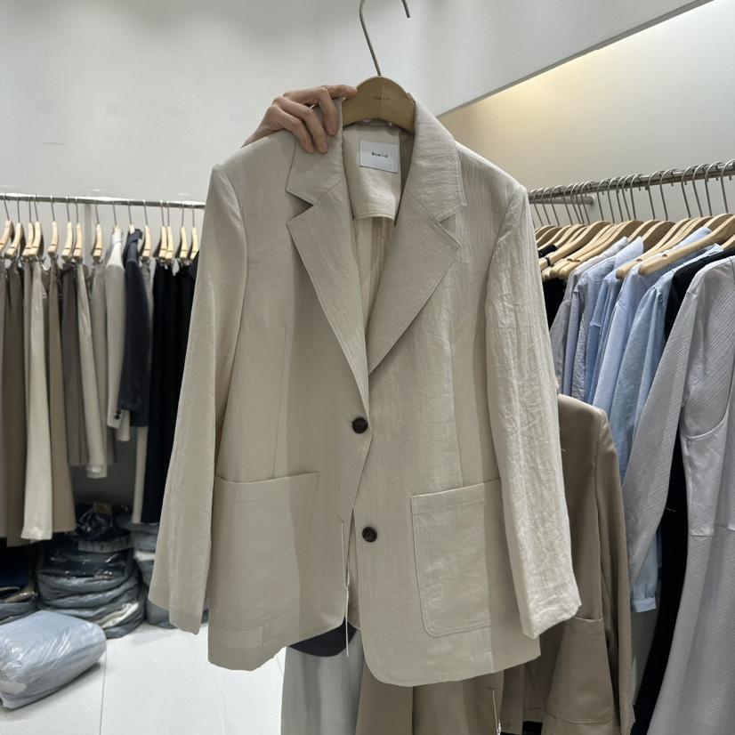 BLUEI-D/N SHARP韓國直郵實拍女裝新品人氣熱賣職業夾克Blue i-d/N SHARP夾克