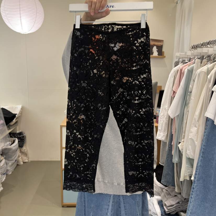 ARE韓國直郵實拍女裝新款26春夏時尚職業打底褲鯊魚褲透明ARE YOU/ARE打底褲/鯊魚褲