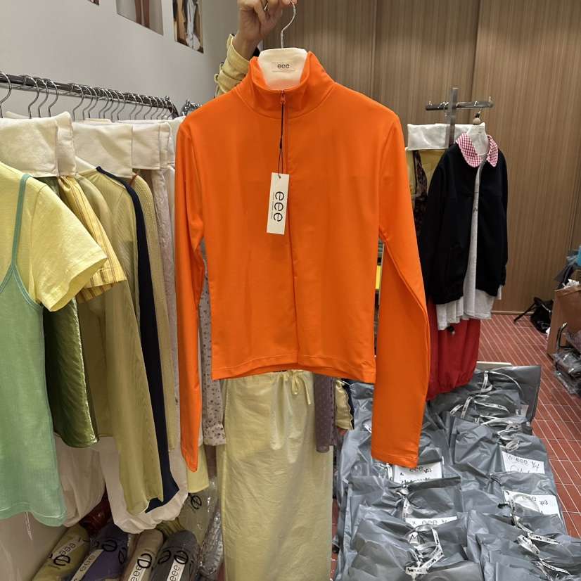 E/E/E韓國直郵女士新品推薦人氣職業熱賣26春夏夾克拉鏈E/E/E夾克