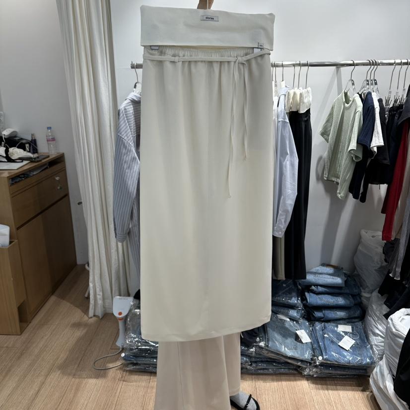 STORIES韓國直郵實拍女士新款職業休閑時尚推薦人氣26春夏長裙STORIES長裙