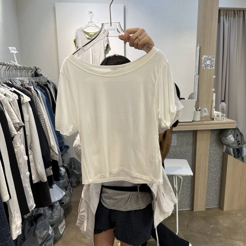 PLOVER韓國東大門直郵女裝新品26春夏時尚休閑推薦職業T恤PLO_VERT恤