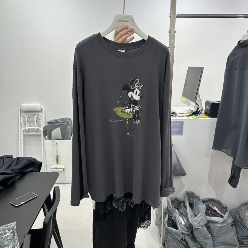 VISUAL SPACE/PAGE92/FLEISCHER韓國東大門代購女士新品推薦長袖T恤VISUAL SPACE/PAGE92/FLEISCHER長袖T恤