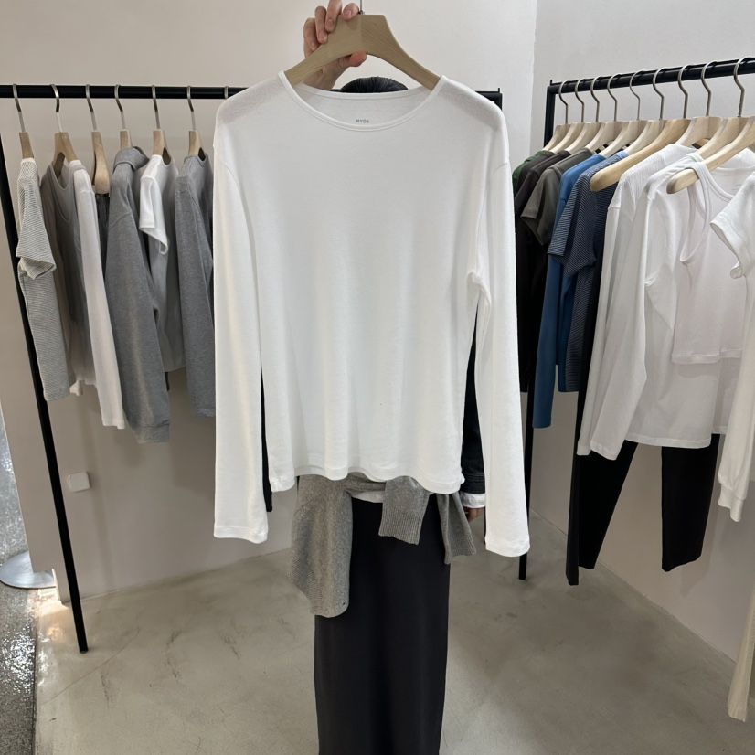 MYOS東大門實拍女裝新款職業26春夏熱賣真品時尚休閑長袖T恤MYOS長袖T恤