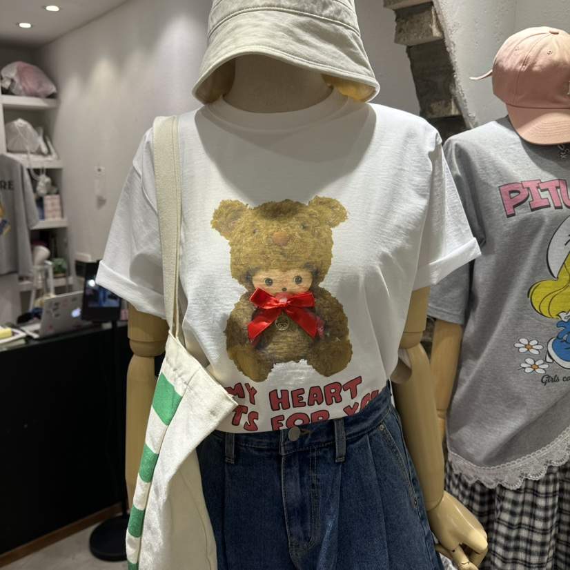 EVE韓國代購女裝新款26春夏休閑真品推薦人氣職業熱賣T恤EVET恤