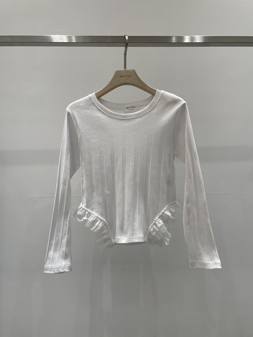 RE STYLE-Q東大門實拍女裝新款26春夏真品人氣推薦長袖T恤RE STYLE長袖T恤