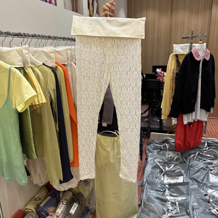 E/E/E韓國代購女士新品26春夏熱賣職業打底褲鯊魚褲緊身褲E/E/E打底褲/鯊魚褲