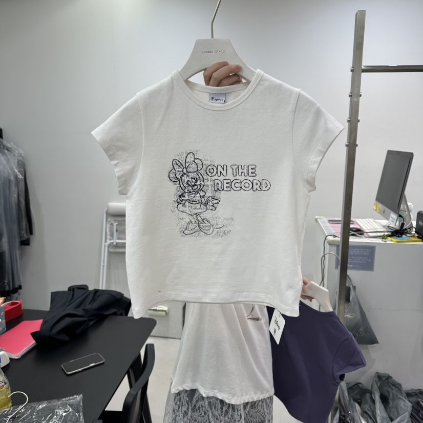 VISUAL SPACE/PAGE92/FLEISCHER韓國直郵女裝新款休閑T恤VISUAL SPACE/PAGE92/FLEISCHERT恤