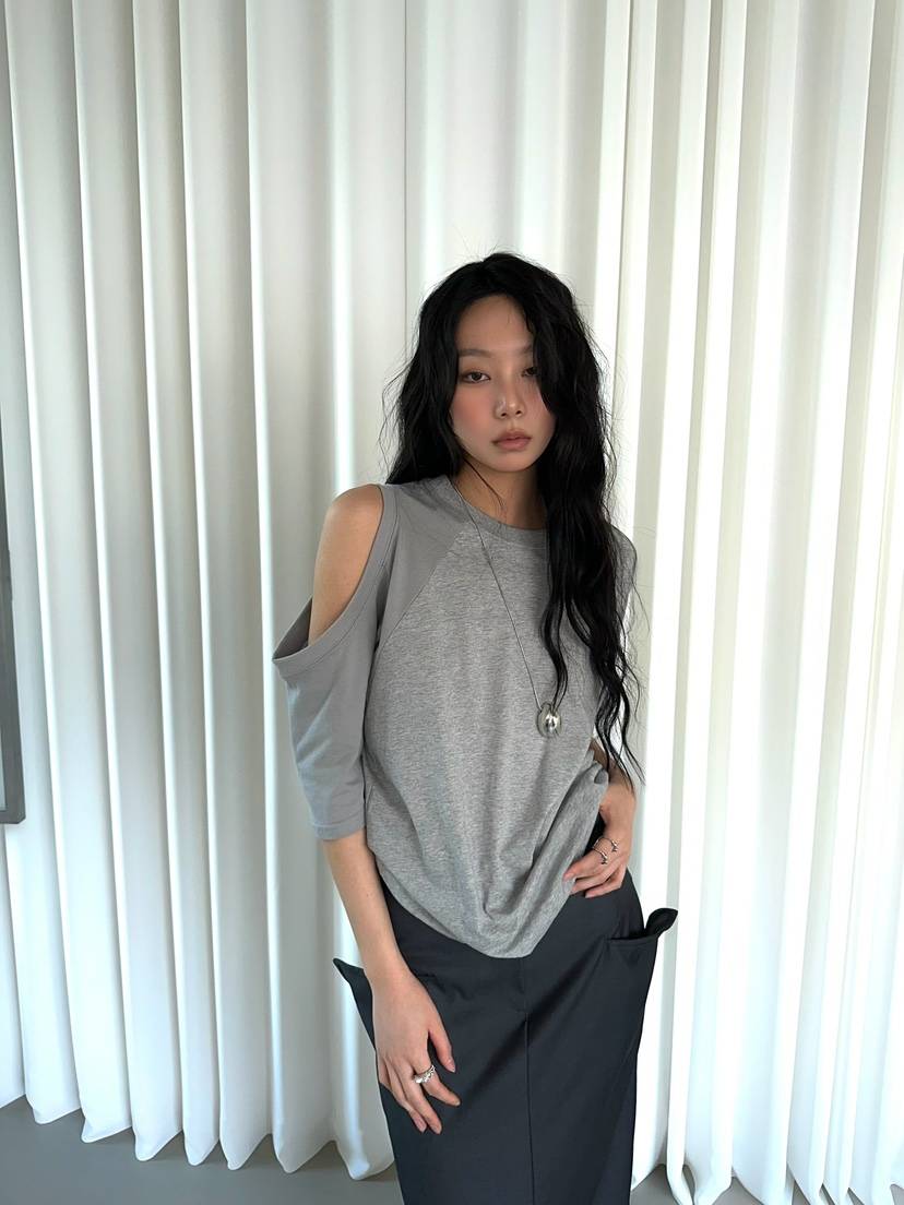 AWESOMESAUCE東大門實拍女士新品26春夏推薦職業人氣休閑T恤AWESOME SAUCET恤