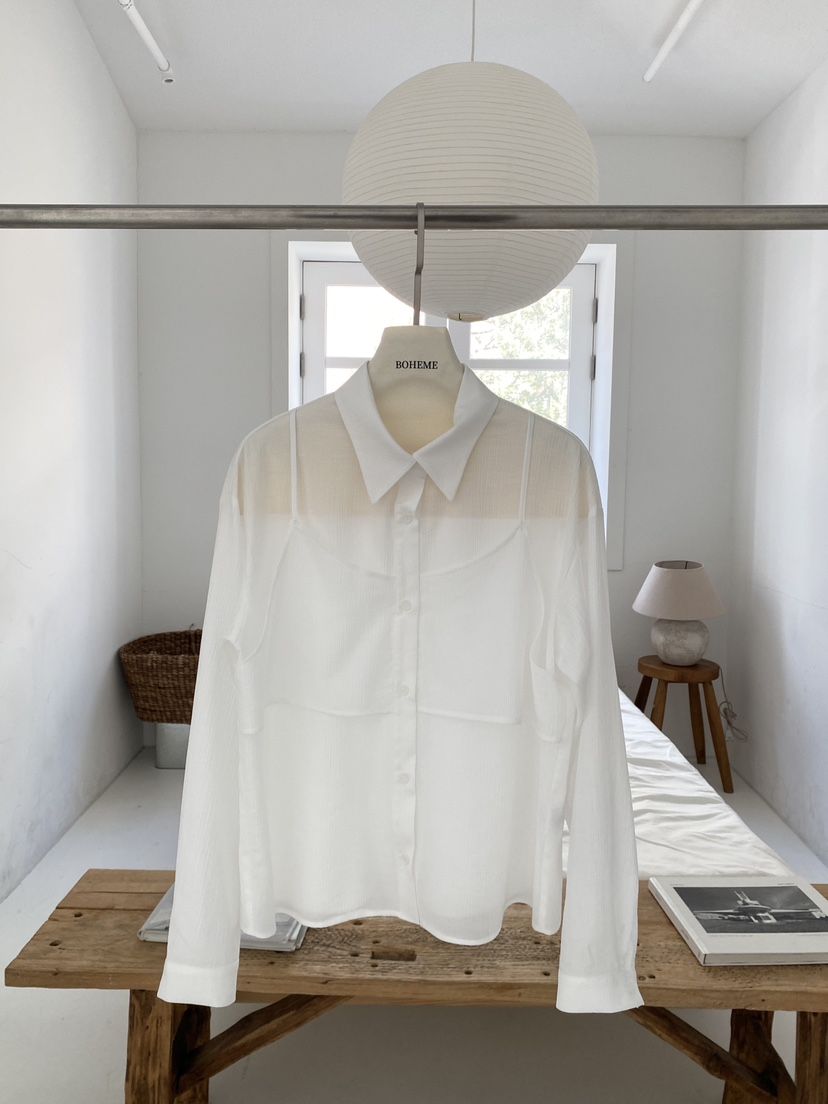 BOHEME韓國直郵女士新品職業人氣真品熱賣襯衫蕾絲衫假兩件BOHEME襯衫/蕾絲衫