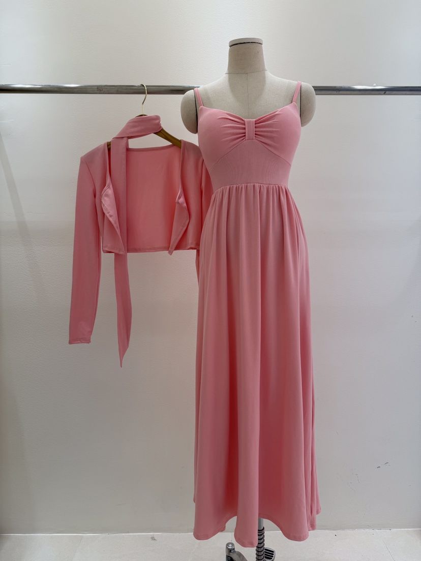 KC MARKET東大門代購女裝新款人氣26春夏套裝含脖帶兩件套KC MARKET套裝