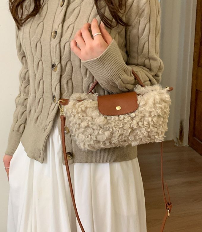 POSH BLUE東大門直郵女士新款真品時尚人氣單肩斜跨包絨POSH BLUE單肩/斜跨包