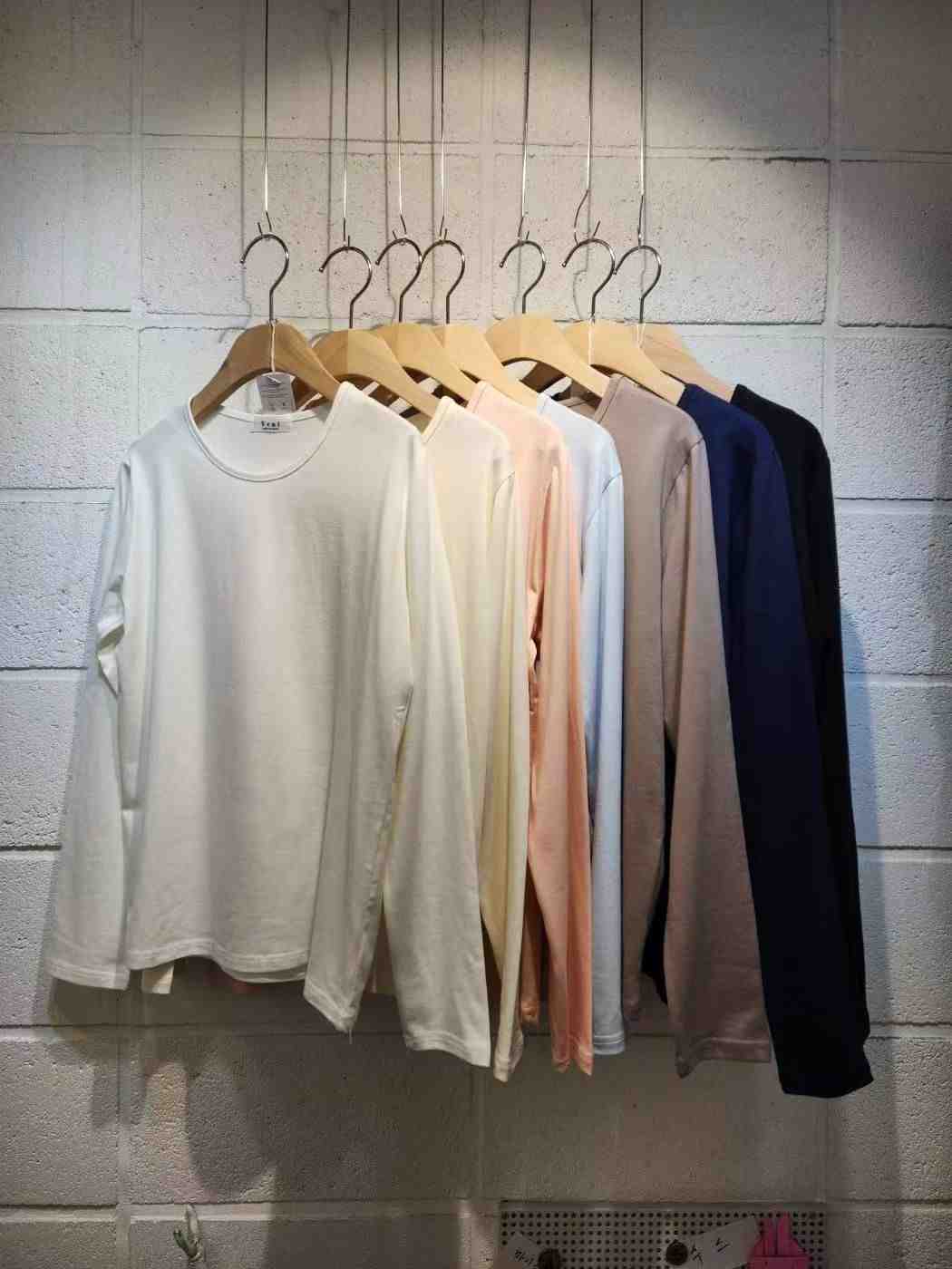 VENI韓國直郵女裝新款職業真品時尚熱賣長袖T恤莫代爾棉質VENI長袖T恤