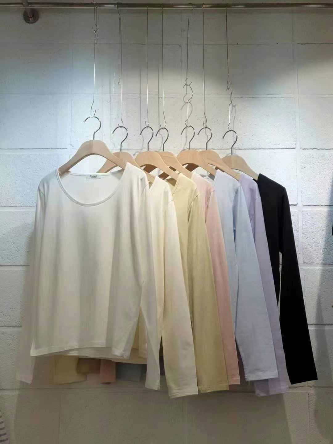 VENI東大門實拍女裝新品人氣時尚真品職業長袖T恤莫代爾棉質VENI長袖T恤