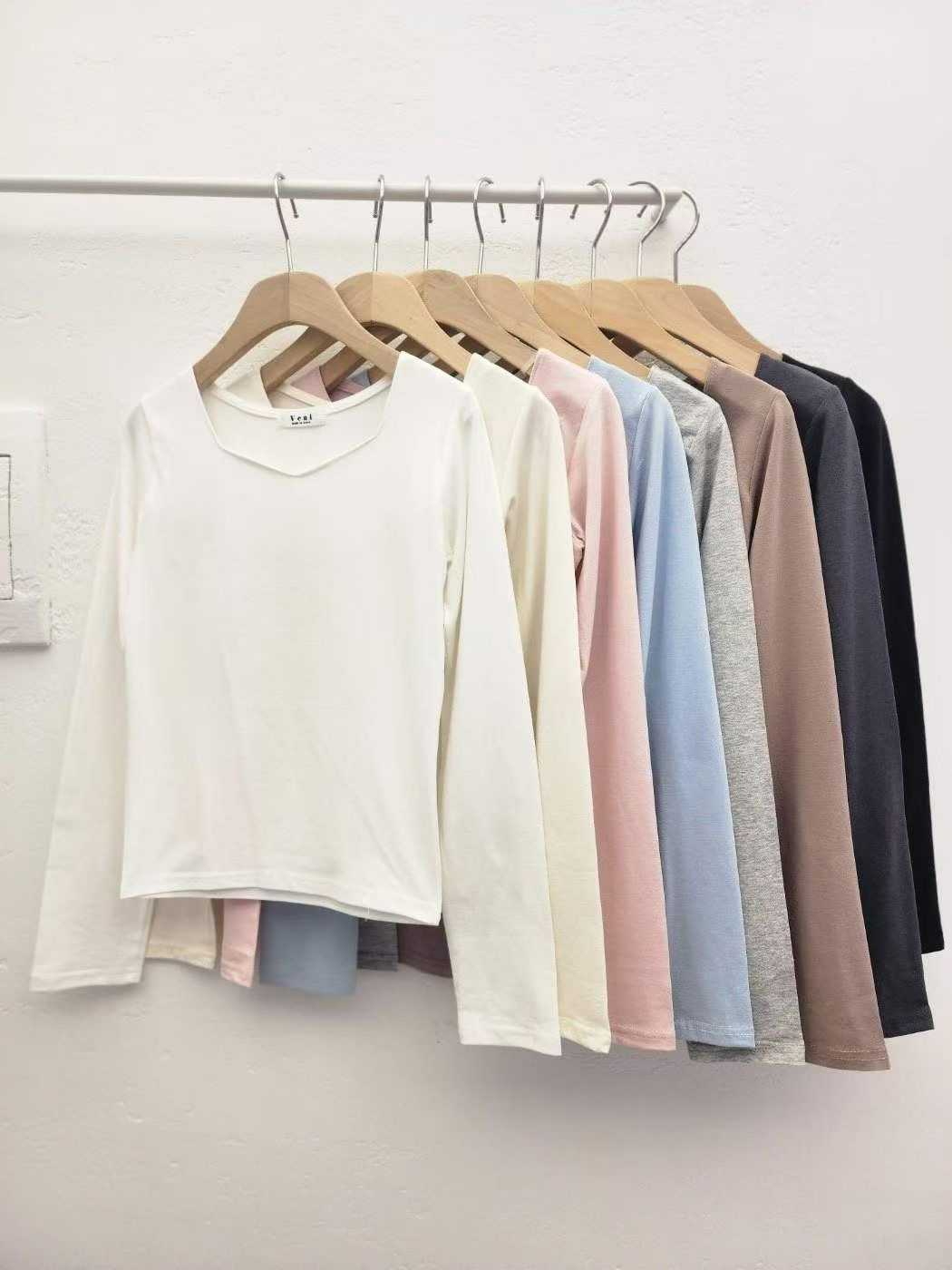 VENI東大門代購女士新款26春夏休閑人氣長袖T恤莫代爾棉質VENI長袖T恤