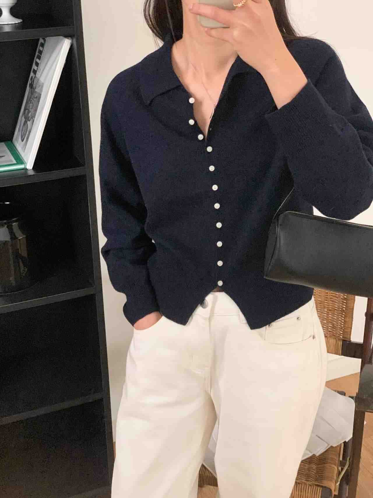 LONDON LACE-런던레이스-T東大門代購女士新品時尚針織衫紐扣LONDON LACE針織衫