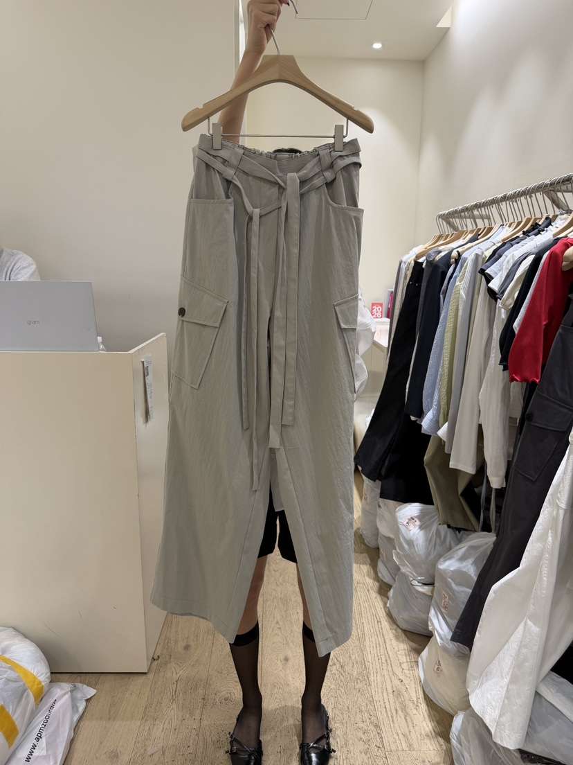 FLOWER-L韓國直郵實拍女裝新品26春夏休閑人氣休閑褲含腰帶FLOWER-L休閑褲