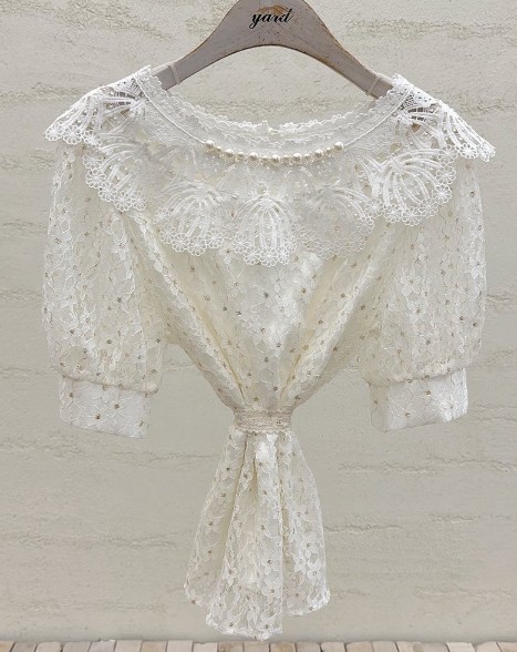 YARD韓國東大門代購女裝新品時尚人氣26春夏推薦襯衫蕾絲衫YARD襯衫/蕾絲衫