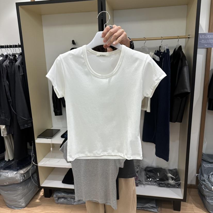 MUYBIEN韓國直郵實拍女士新款推薦職業熱賣休閑時尚人氣T恤MUYBIENT恤