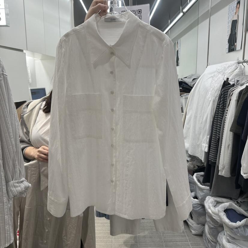 OURS韓國直郵實拍女士新款職業休閑時尚熱賣26春夏襯衫蕾絲衫OURS襯衫/蕾絲衫