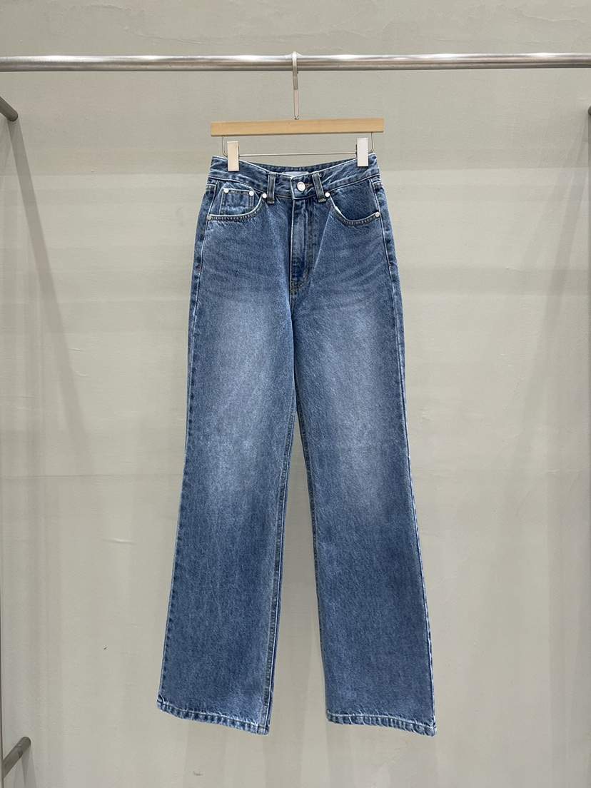 THE MUI韓國代購女裝新款時尚人氣26春夏熱賣牛仔褲喇叭THE MUI牛仔褲