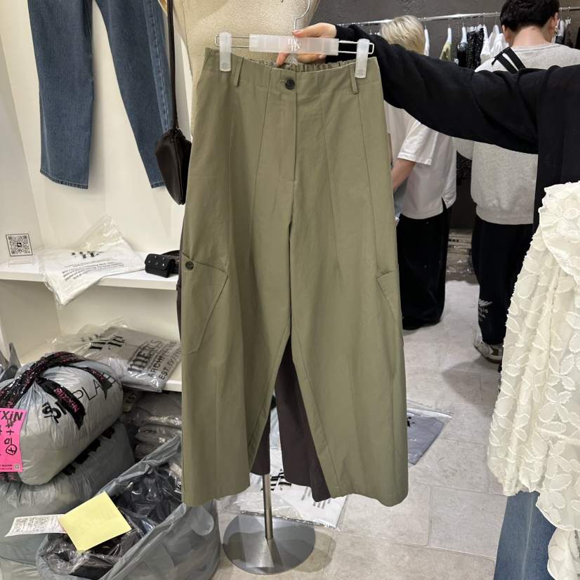 MIXXIN韓國直郵女士新品休閑26春夏職業人氣時尚休閑褲口袋MIXXIN休閑褲