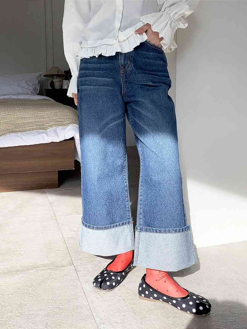 JKICHI韓國代購女士新品休閑職業推薦人氣26春夏熱賣牛仔褲JKICHI牛仔褲