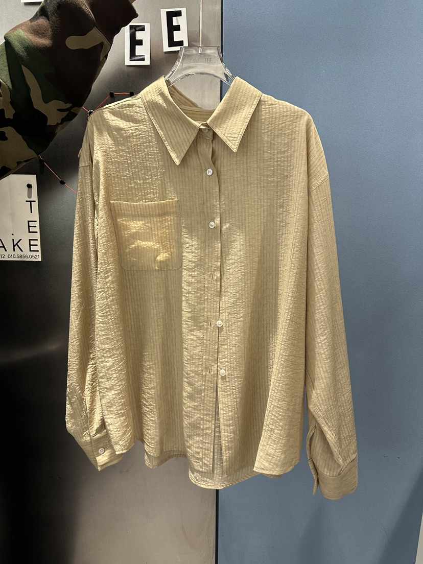 TAKE TEE韓國代購女士新款人氣26春夏職業襯衫蕾絲衫褶皺TAKE TEE襯衫/蕾絲衫