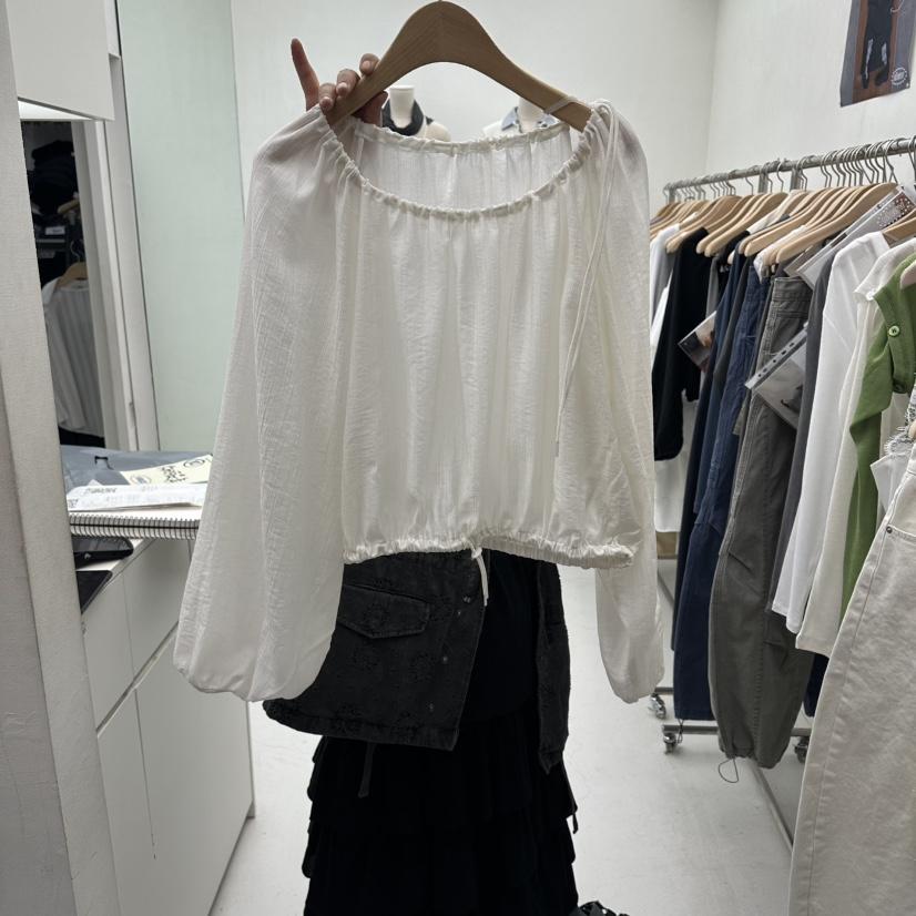 CHAV韓國直郵實拍女士新品時尚職業休閑推薦人氣襯衫蕾絲衫CHAV襯衫/蕾絲衫