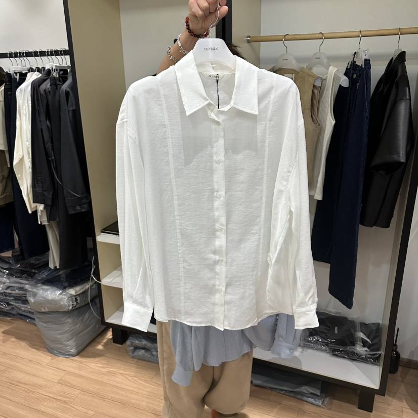 MUYBIEN韓國直郵女士新品時尚休閑職業熱賣人氣襯衫蕾絲衫MUYBIEN襯衫/蕾絲衫