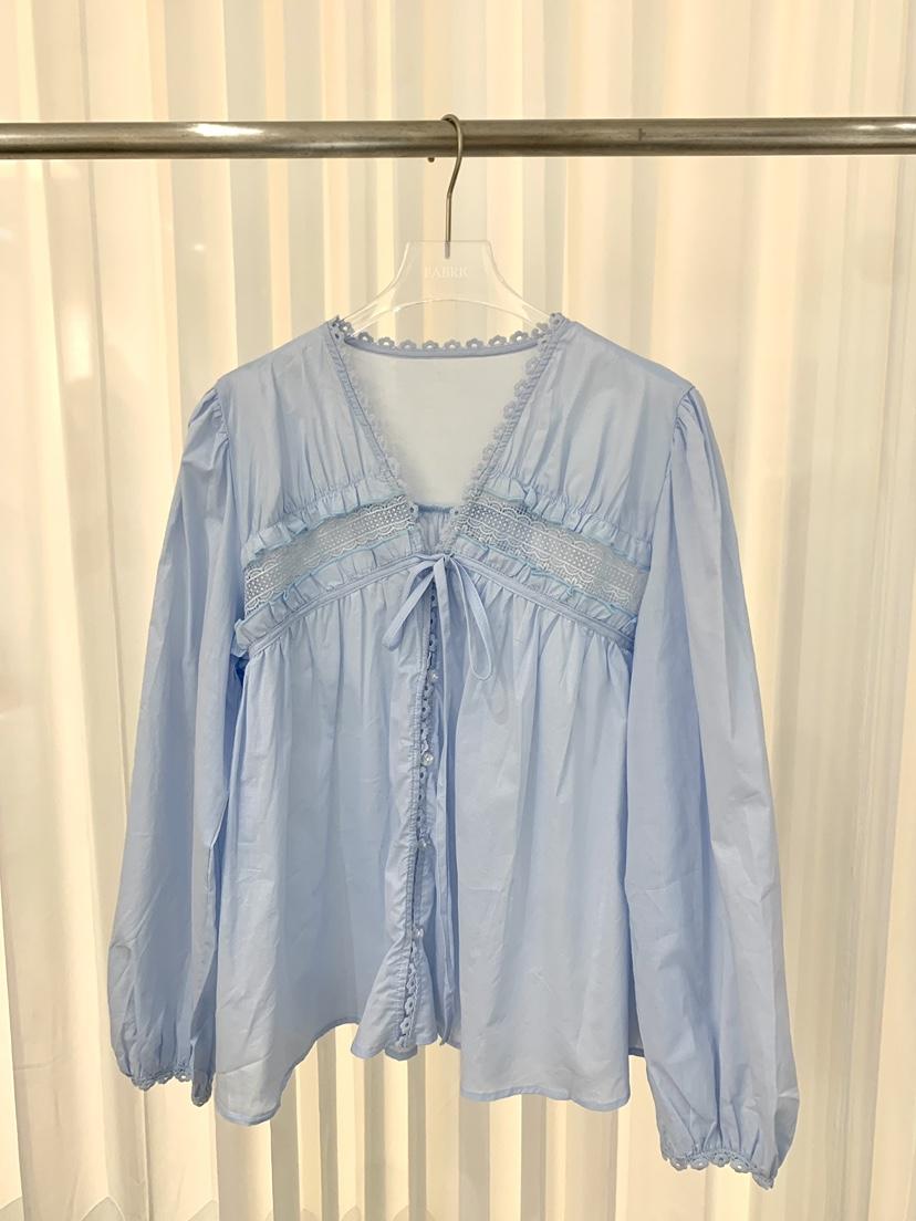 FABRIC韓國直郵女士新品職業推薦熱賣時尚休閑襯衫蕾絲衫FABRIC襯衫/蕾絲衫