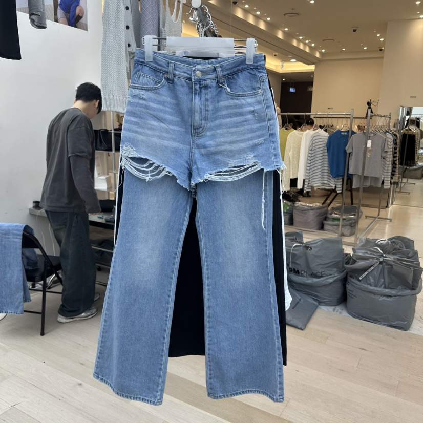 MAINT韓國直郵實拍女士新品26春夏熱賣時尚推薦人氣牛仔褲MAINT牛仔褲