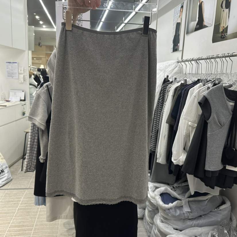 OURS韓國東大門代購女士新款職業時尚26春夏半身裙中短裙鏤空OURS半身裙/中短裙