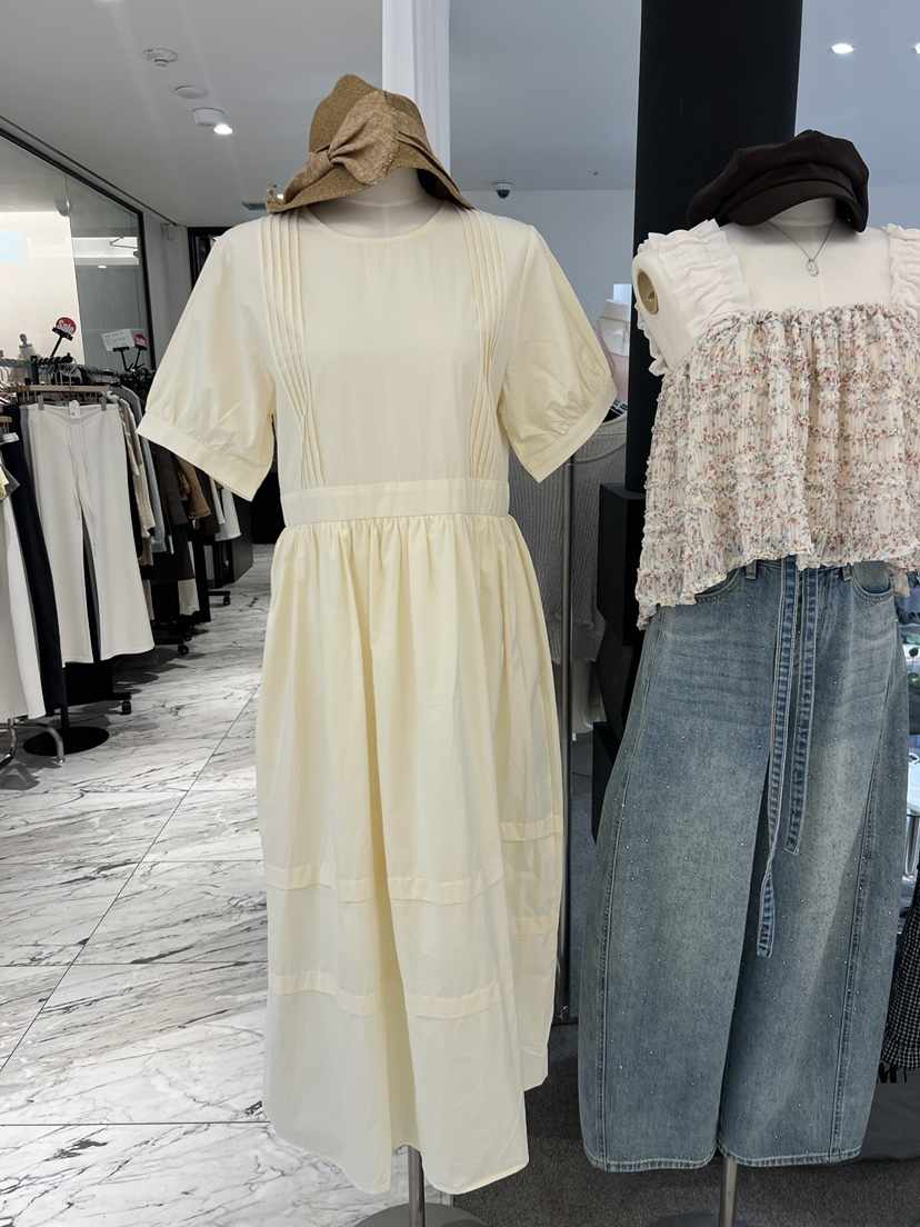 FABRIC韓國代購女士新品熱賣26春夏時尚推薦休閑職業連衣裙FABRIC連衣裙