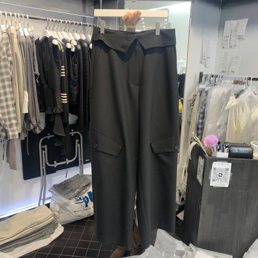 OUS/INCH-L韓國東大門代購女裝新品26春夏休閑休閑褲口袋OUS/INCH休閑褲