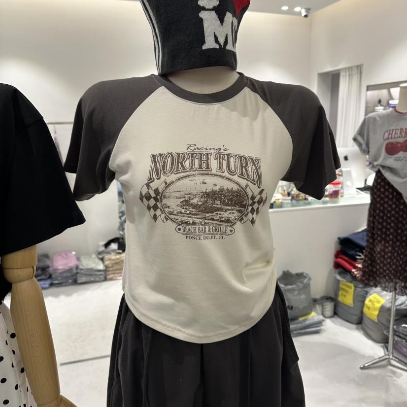 COMBO韓國代購女裝新品26春夏時尚人氣職業熱賣T恤插肩袖COM_BOT恤