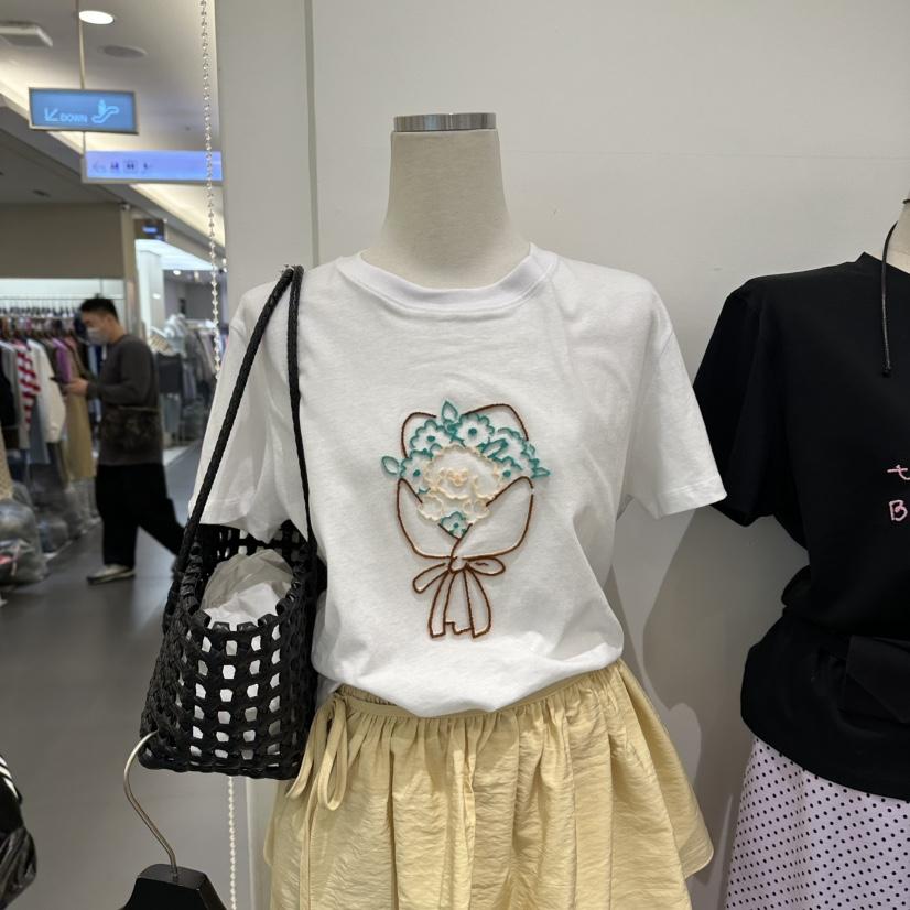 A.CES韓國東大門直郵女士新品職業休閑時尚人氣26春夏T恤A.CEST恤