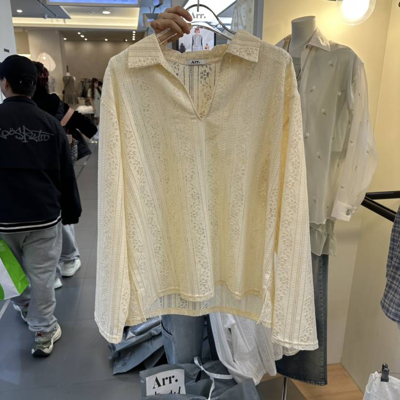 ARR韓國東大門代購女裝新品時尚休閑職業人氣推薦襯衫蕾絲衫ARR襯衫/蕾絲衫