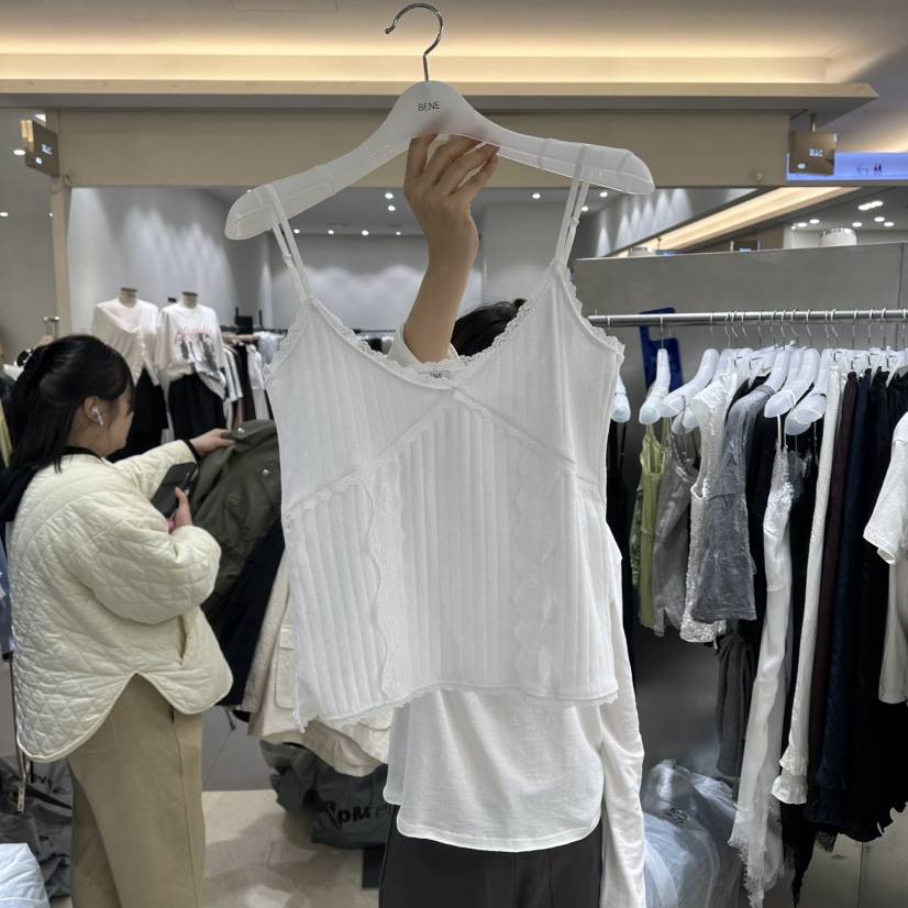 BENE韓國直郵女士新款休閑26春夏人氣推薦職業熱賣吊帶背心BENE吊帶/背心