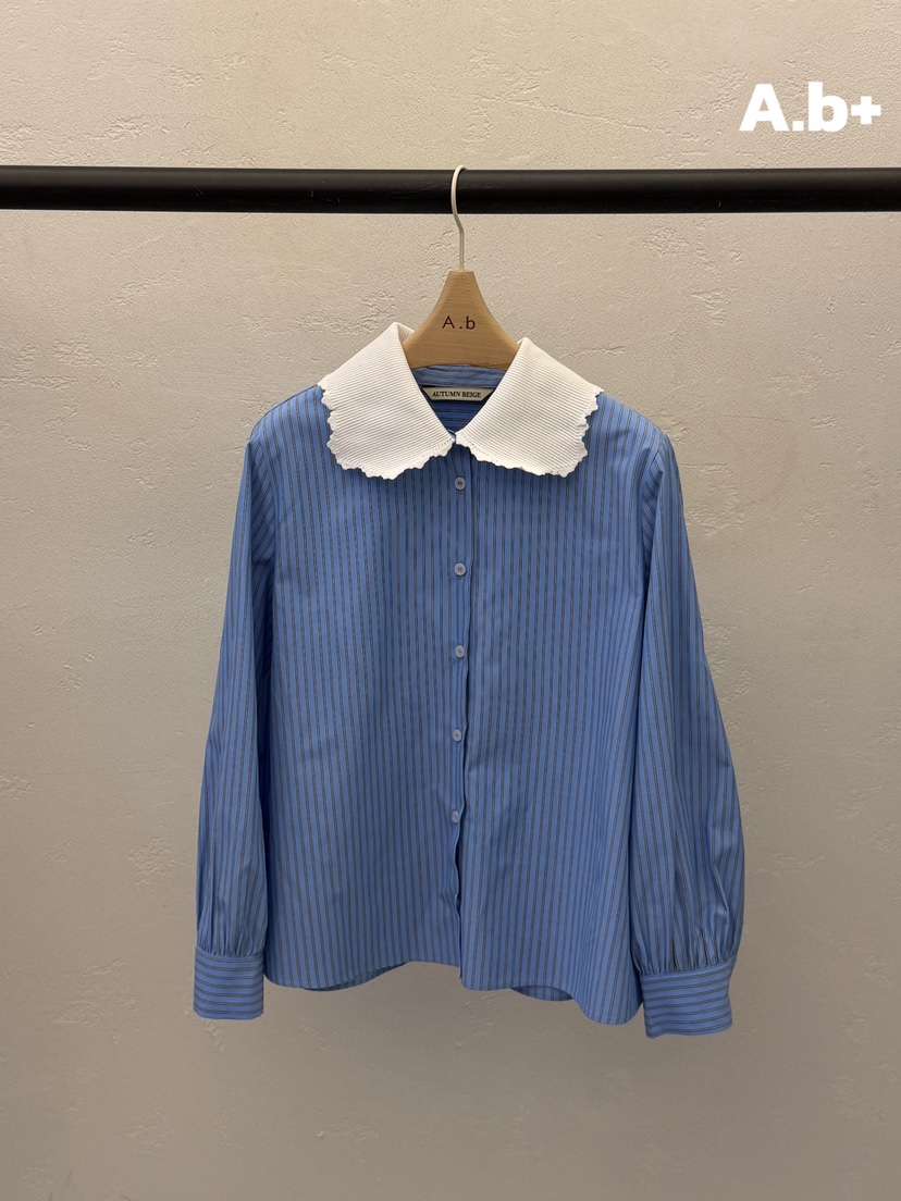 AUTUMN BEIGE PLUS東大門實拍女士新品推薦時尚襯衫蕾絲衫A.b/AUTUMN BEIGE襯衫/蕾絲衫