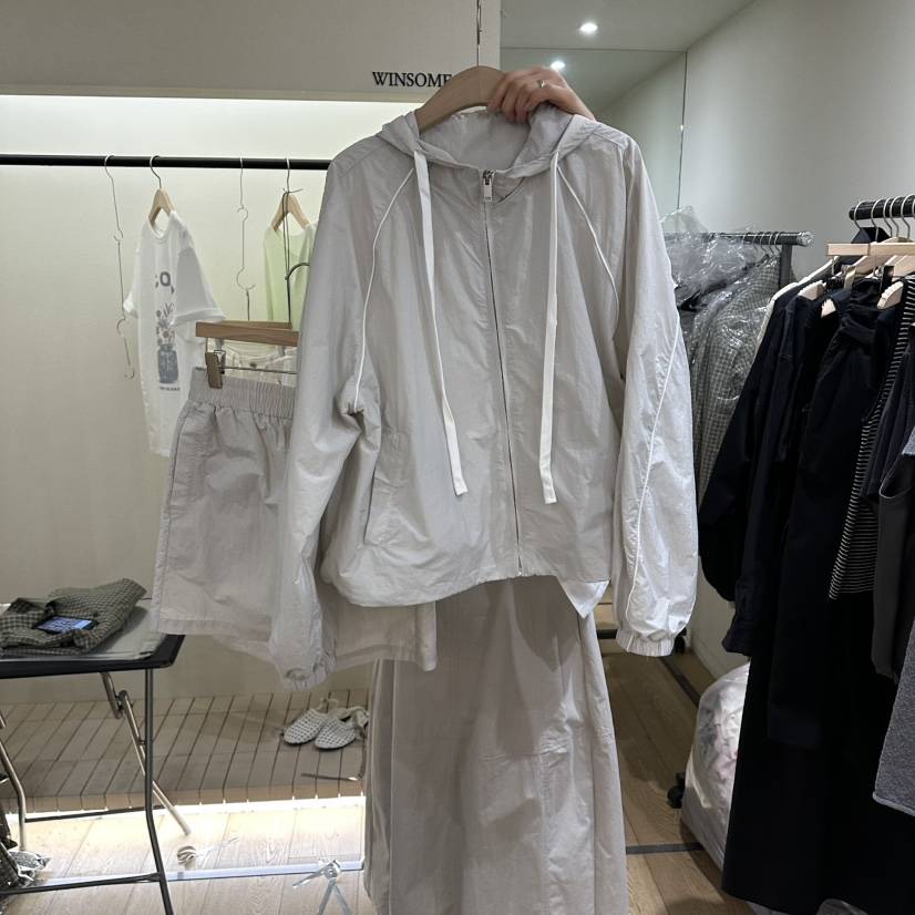 WINSOME韓國代購女裝新品休閑26春夏職業時尚夾克套裝兜帽WINSOME夾克