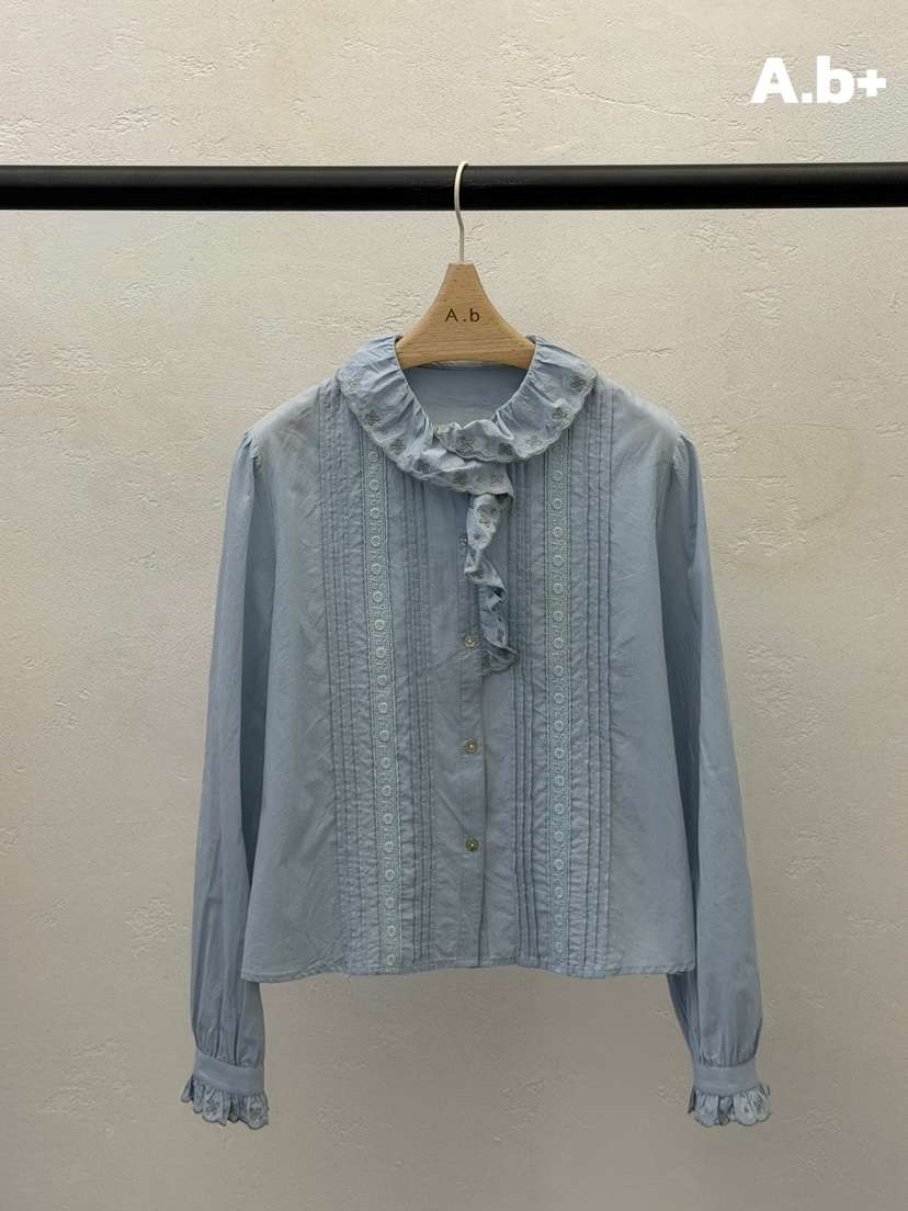 AUTUMN BEIGE PLUS韓國直郵女裝新款26春夏人氣襯衫蕾絲衫A.b/AUTUMN BEIGE襯衫/蕾絲衫