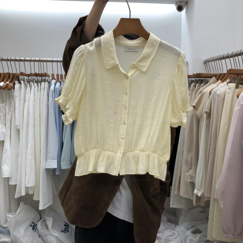 DRESS ROOM東大門實拍女士新款時尚職業推薦真品襯衫蕾絲衫DRESS ROOM襯衫/蕾絲衫