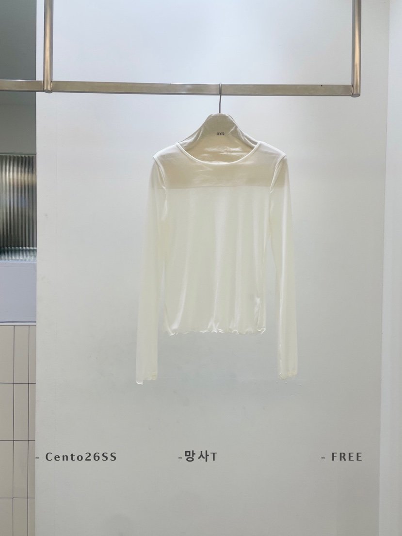 CENTO東大門代購女裝新款26春夏職業時尚休閑推薦長袖T恤CENTO長袖T恤