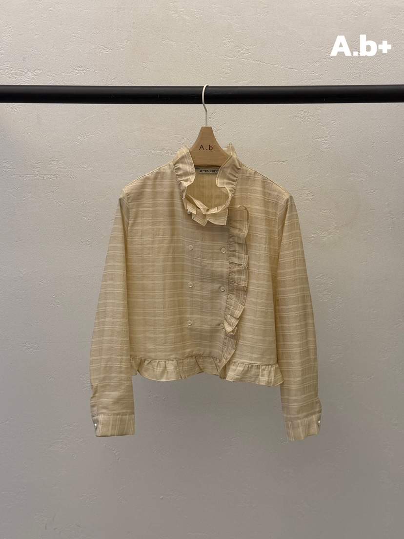 AUTUMN BEIGE PLUS韓國直郵女裝新款時尚熱賣襯衫蕾絲衫A.b/AUTUMN BEIGE襯衫/蕾絲衫