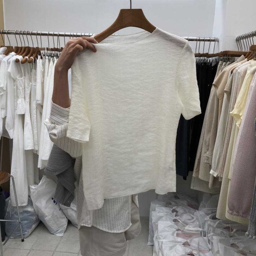 DRESS ROOM韓國代購女裝新品時尚職業熱賣26春夏推薦T恤DRESS ROOMT恤