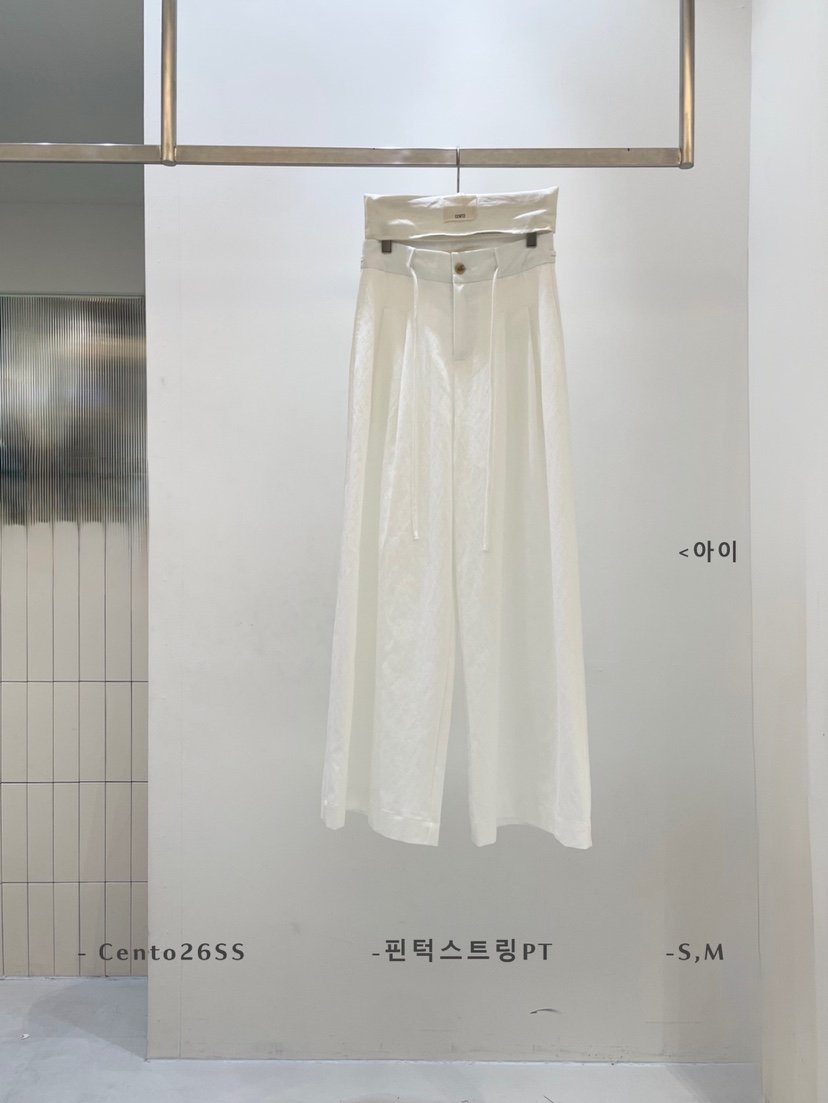 CENTO東大門直郵女士新款熱賣真品職業26春夏休閑休閑褲褶裥CENTO休閑褲