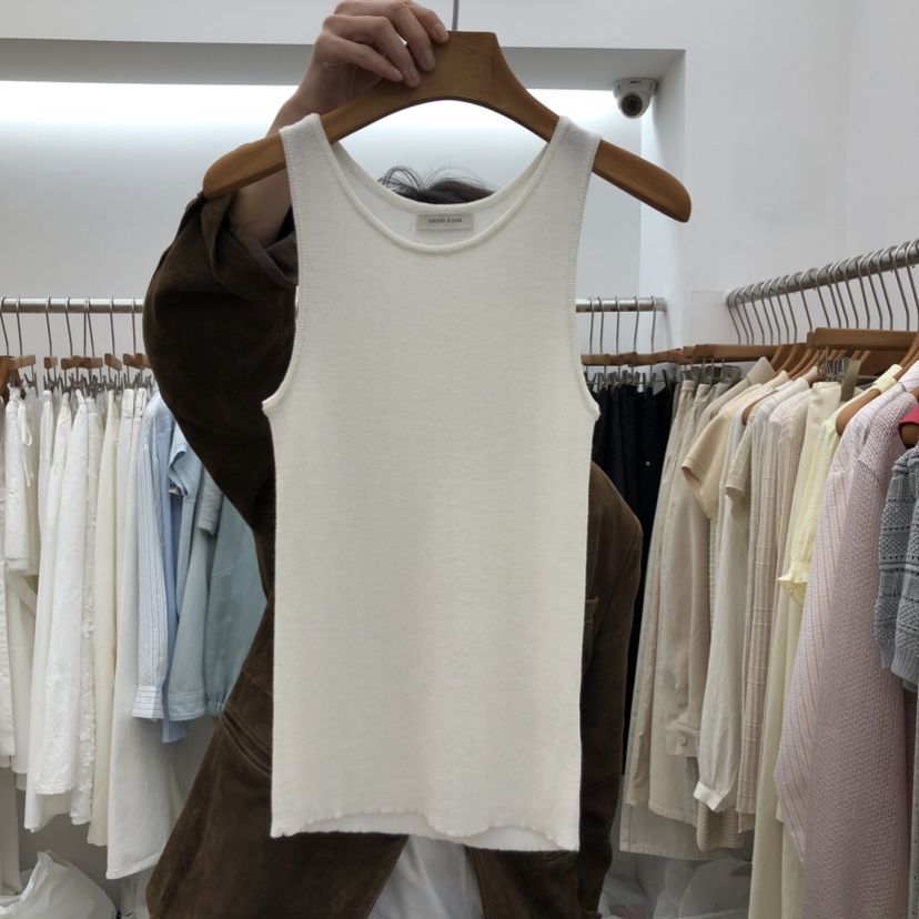 DRESS ROOM東大門代購女裝新品推薦職業吊帶背心羊絨柔軟DRESS ROOM吊帶/背心