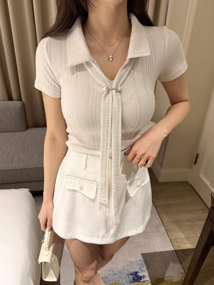 CLOTH韓國直郵女士新品26春夏人氣休閑推薦熱賣時尚職業T恤CLOTHT恤