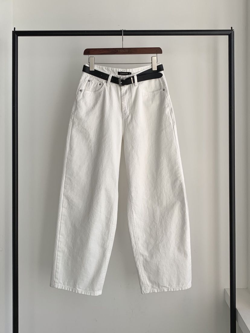 DAVICHI/D.SECOND韓國代購女裝新款時尚牛仔褲含隨機腰帶棉DAVICHI/D.SECOND牛仔褲